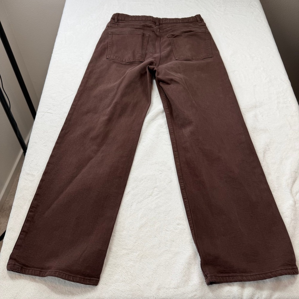 Primark Women's Wide Leg Jeans in Chocolate Brown - Picture 7 of 14